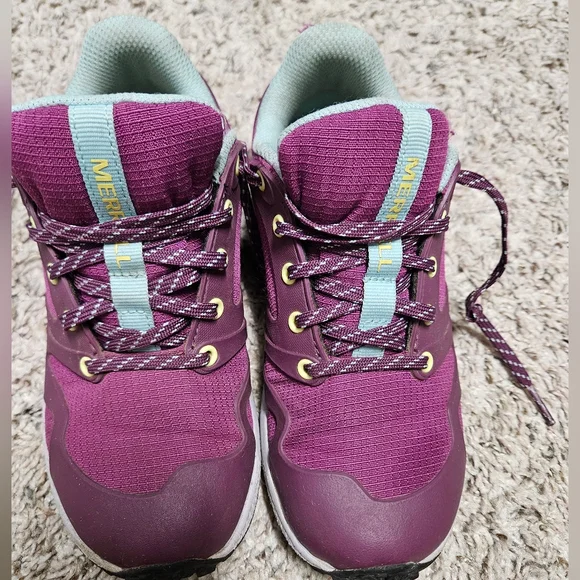 VGUC Merrell Girl's Altalight Hiking Shoes Berry Purple Gray - Picture 5 of 9